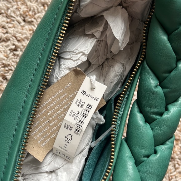 Madewell The Piazza Small Slouch Shoulder Bag: Braided Strap Edition NWT - Picture 8 of 10